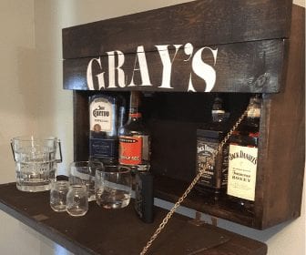 man cave mini bar