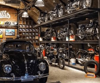 motorcycle man cave