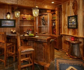 rustic man cave