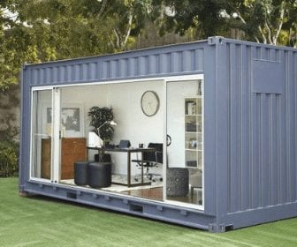 shipping container man cave