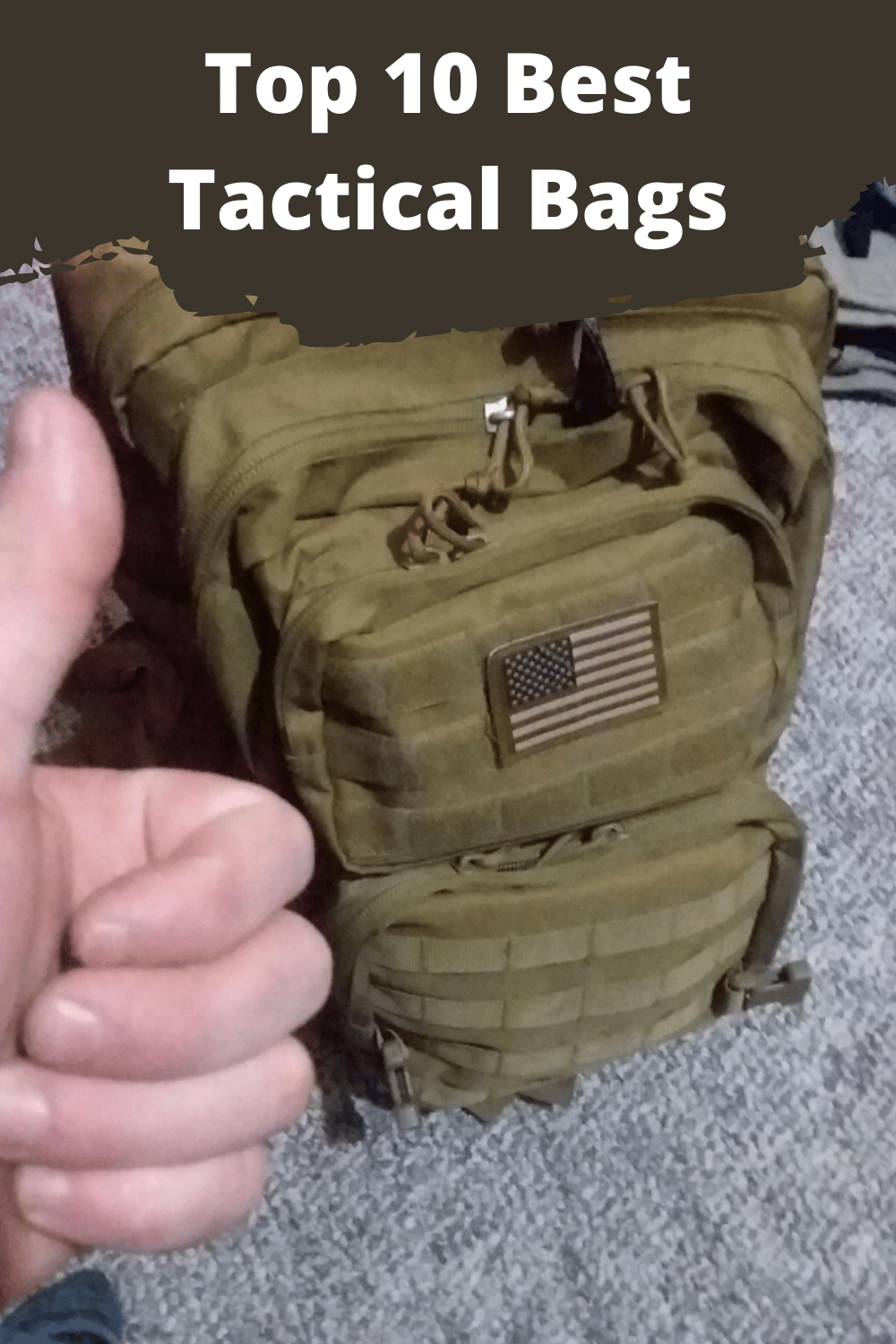 Brown Tactical Survival Backpack