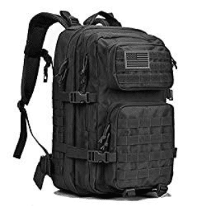 black tactical backpack