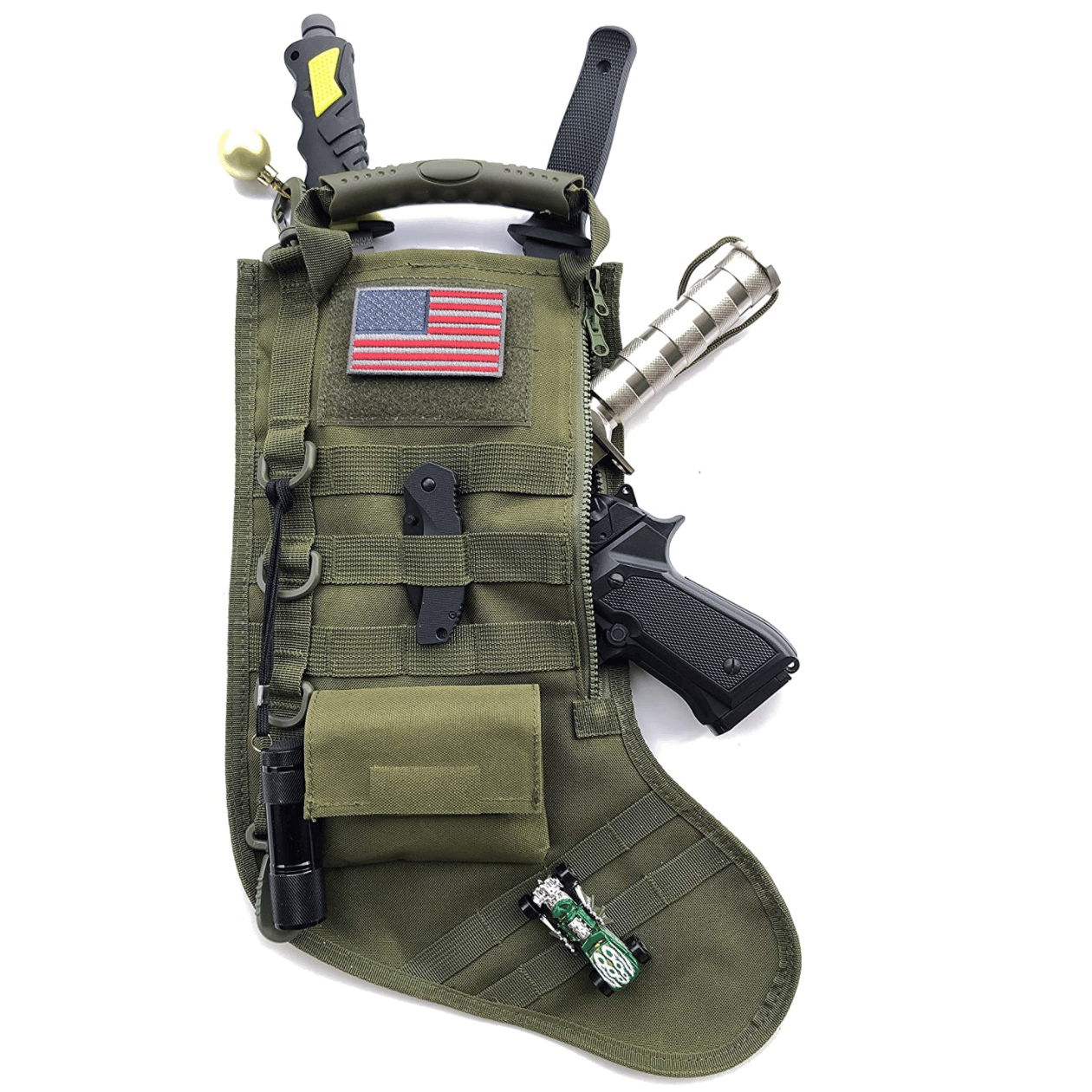 Tactical Christmas Stocking Stuffed