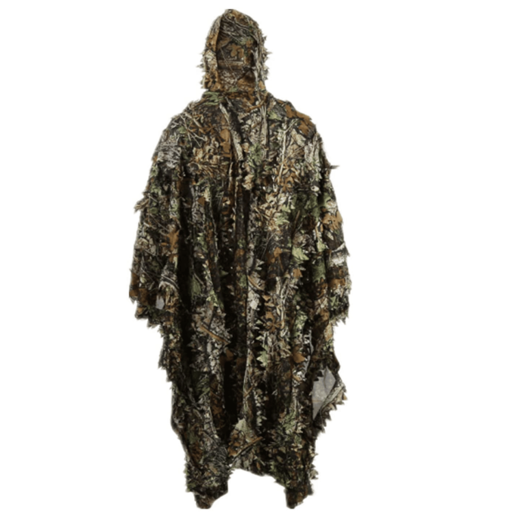 hunting camo rain poncho