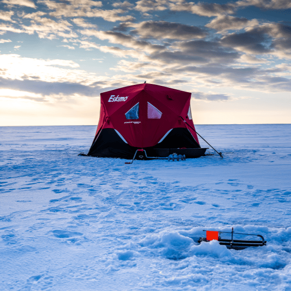 best hub style ice fishing shelter