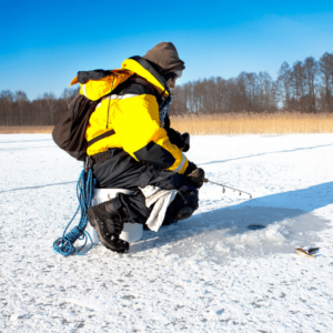 ice fishing jigging