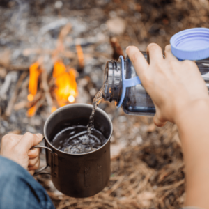 water intake when backpacking hiking camping