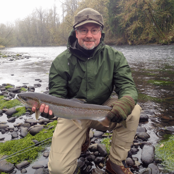 fly fishing for trout in cold weather